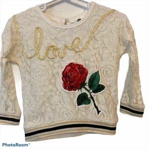 PL Kids Flower Lace Top Size 18 Medium